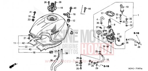 RESERVOIR A CARBURANT CBR600F4 de 2004